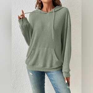 Everyday Ease Ribbed Hoodie